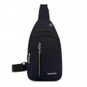 Men's Sling Shoulder Bag Nylon Zipper Solid Color Daily Outdoor Green Blue Black Gray